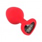 ANALNI SILIKONSKI ČEP s srčkom iz kristala